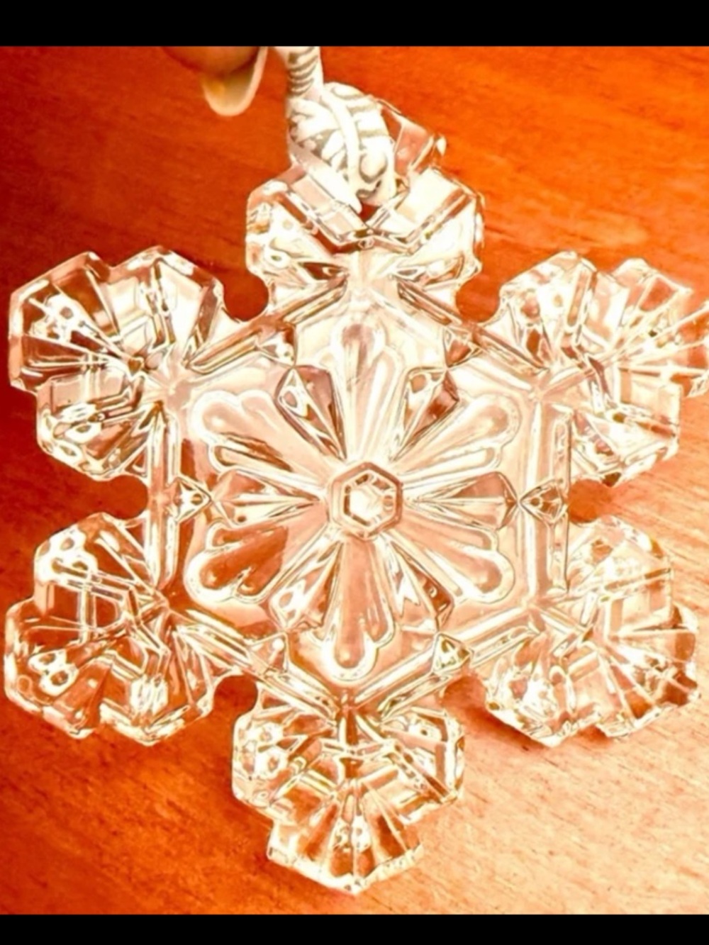 Vintage Arctic Dream 2004 Wilson Bentley Lead Crystal Snowflake Ornament